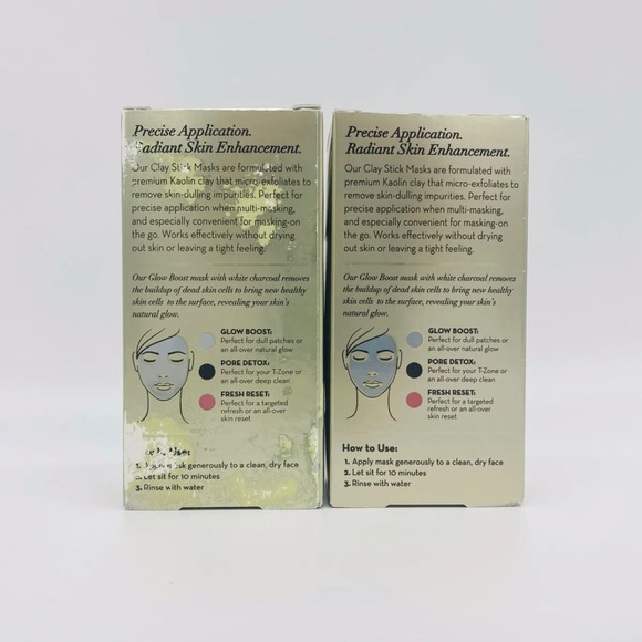 Lot of 2 Olay Masks Glow Boost Clay Stick Facial Mask 1.7 oz/48g (New in Box) - Picture 4 of 4